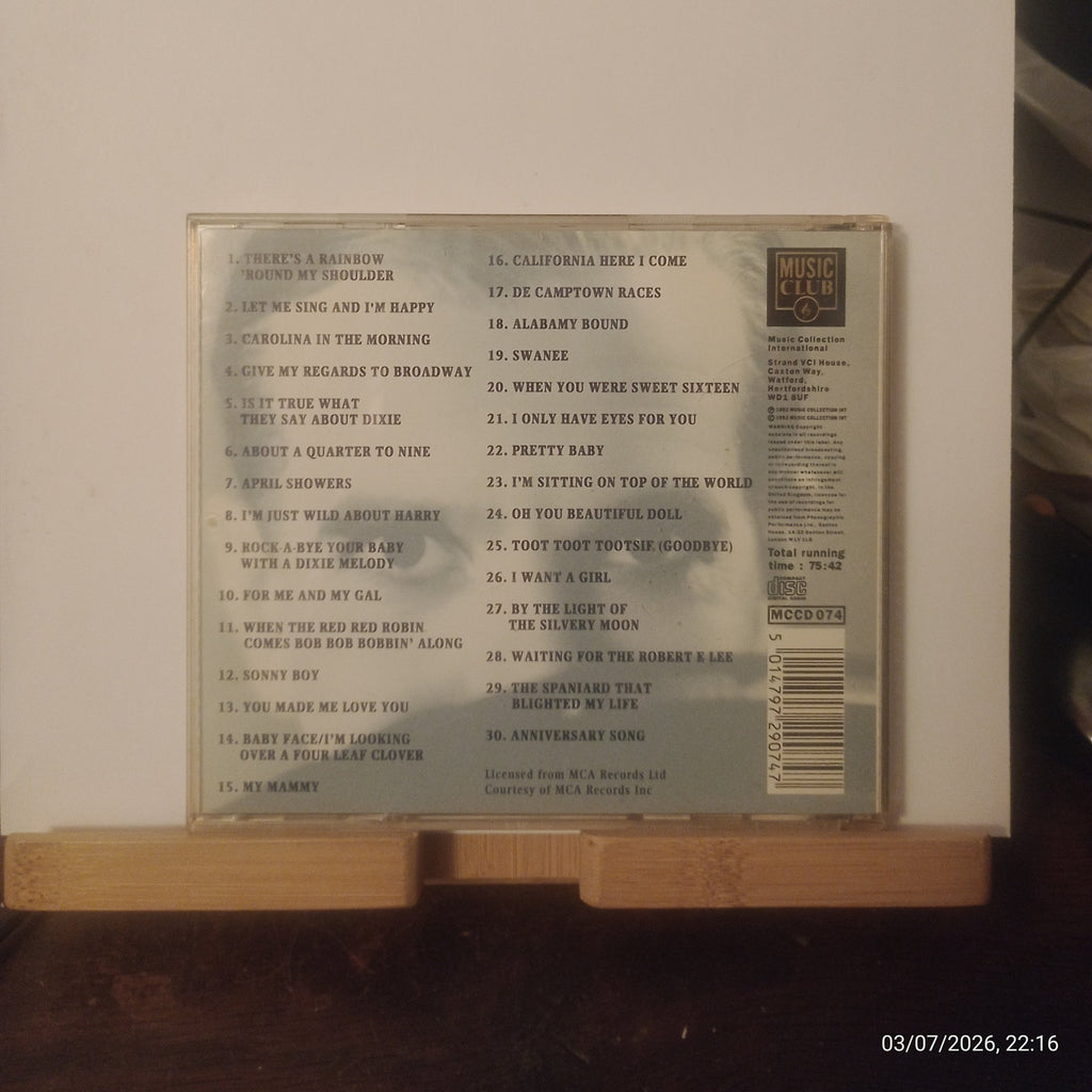 Al Jolson: The Very Best of Al Jolson CD - Music Club (1992)