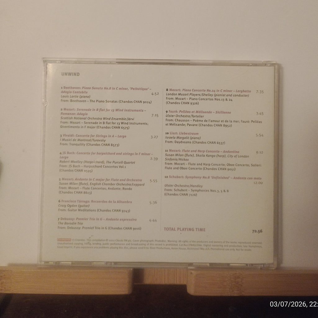 Unwind: Music to Soothe - Classical Relaxation CD