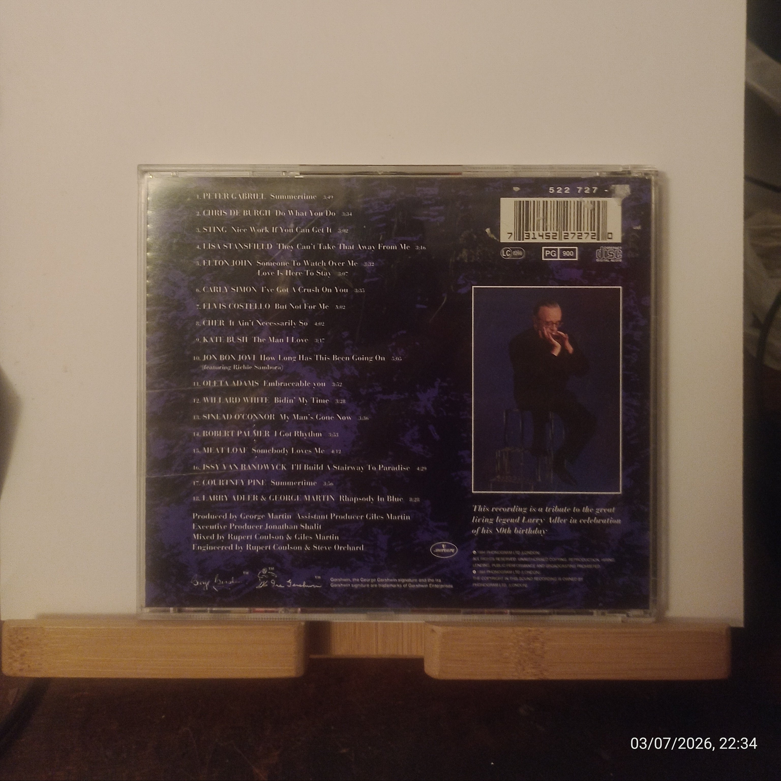 The Glory of Gershwin - Larry Adler & Various Artists CD (1994)