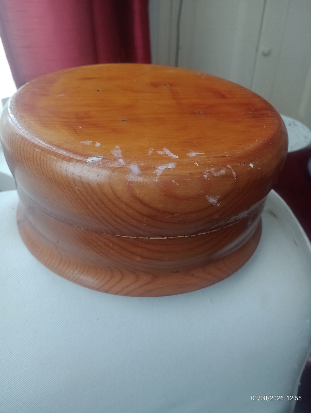 Vintage Teak/Pine Wood Bowl Small Flaw