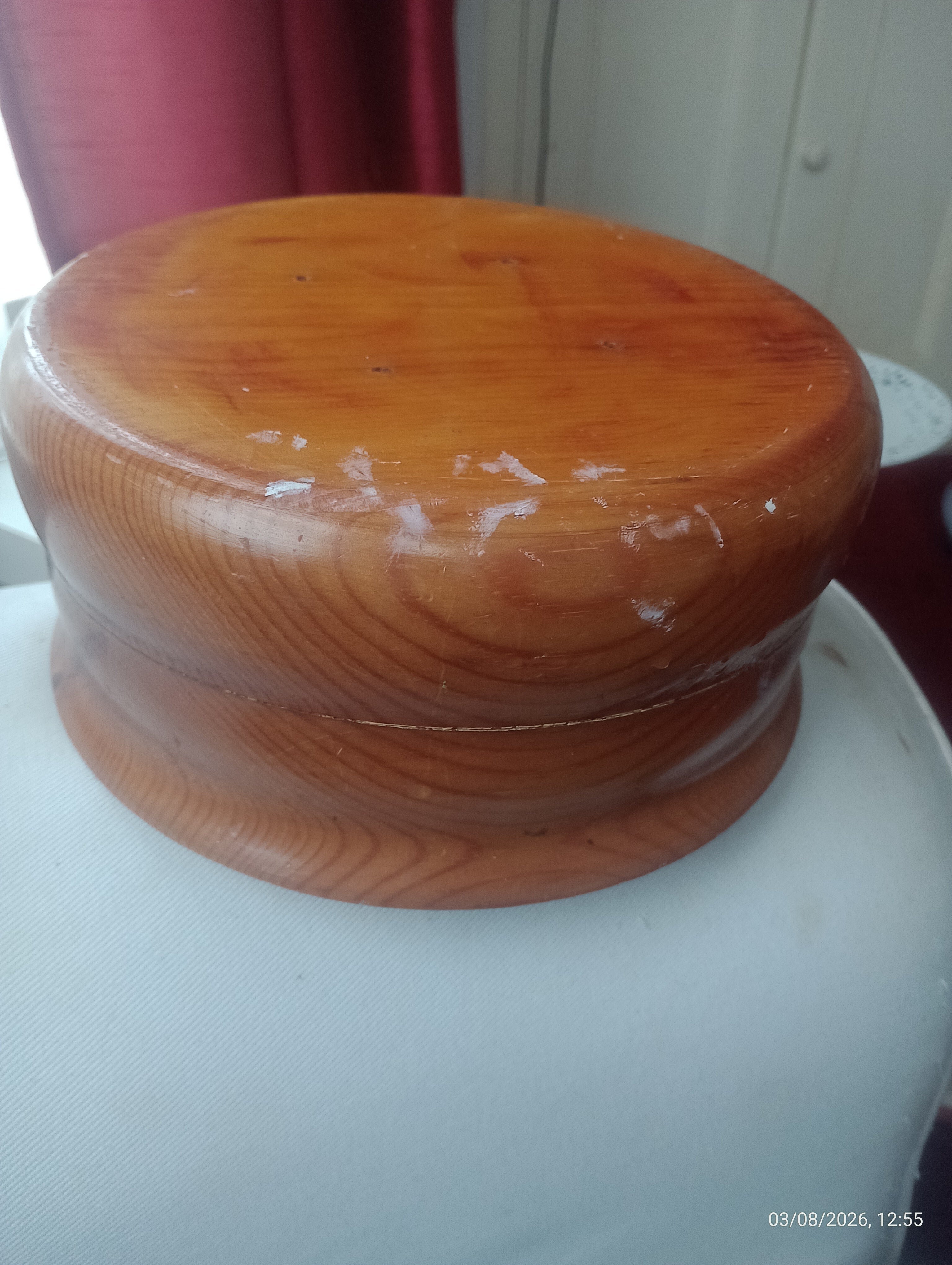 Vintage Teak/Pine Wood Bowl Small Flaw