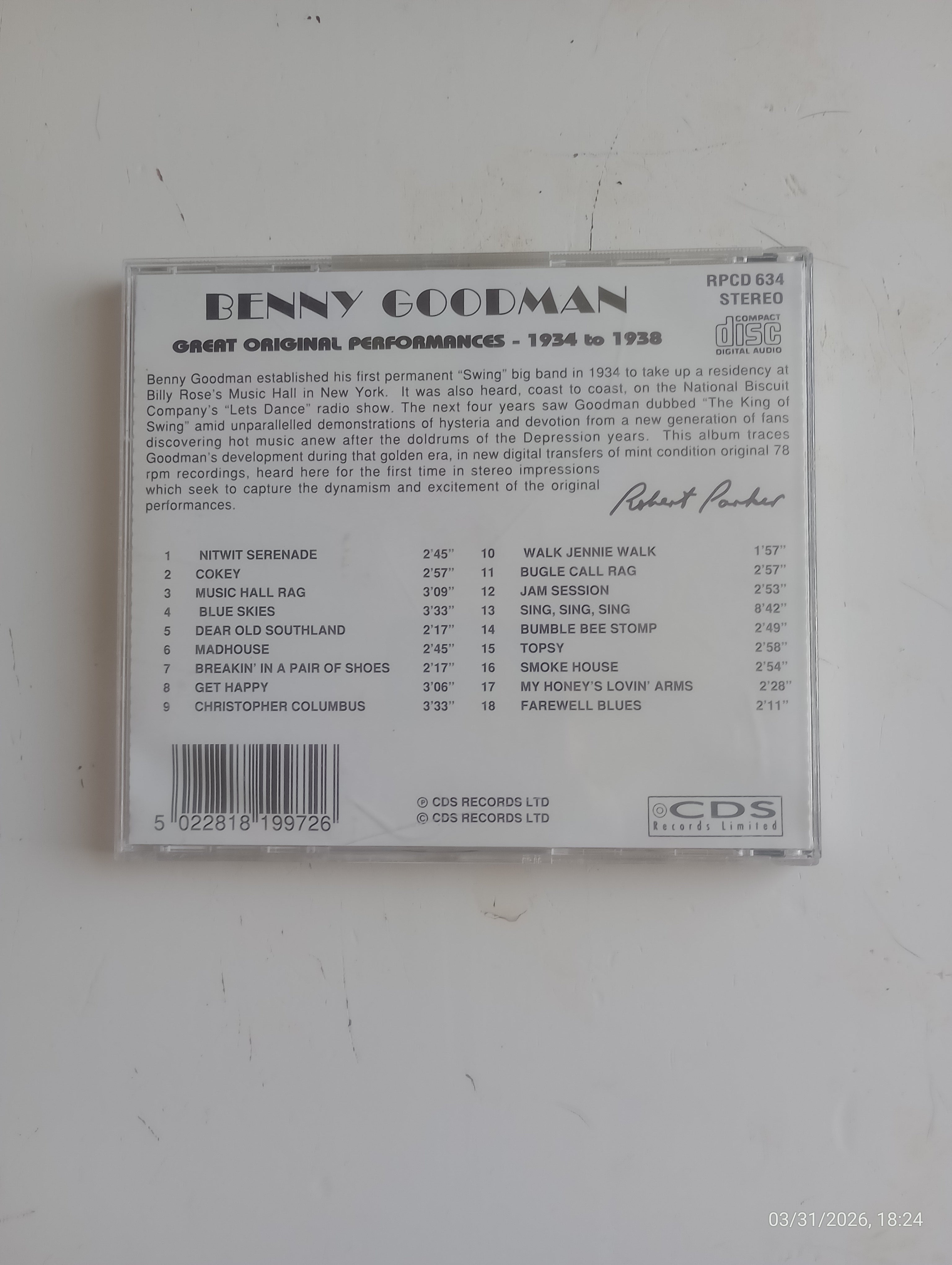 Benny Goodman: The First Big Bands, Original Performances 1934-38