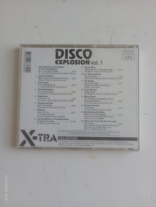 Disco Explosion Vol. 1 Collection CD - Various Artists