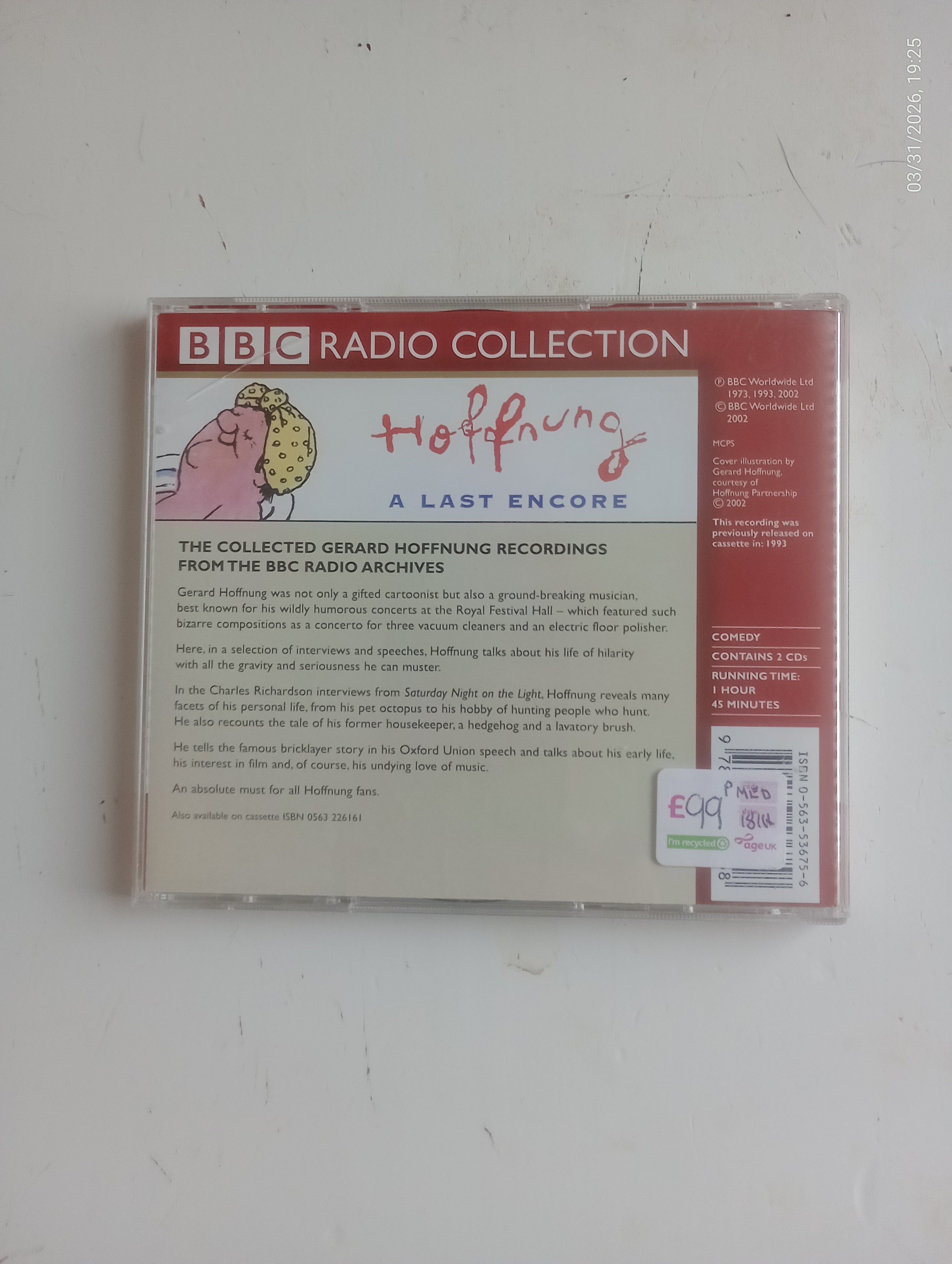 Hoffnung: A Last Encore - BBC Radio Collection (2CD)