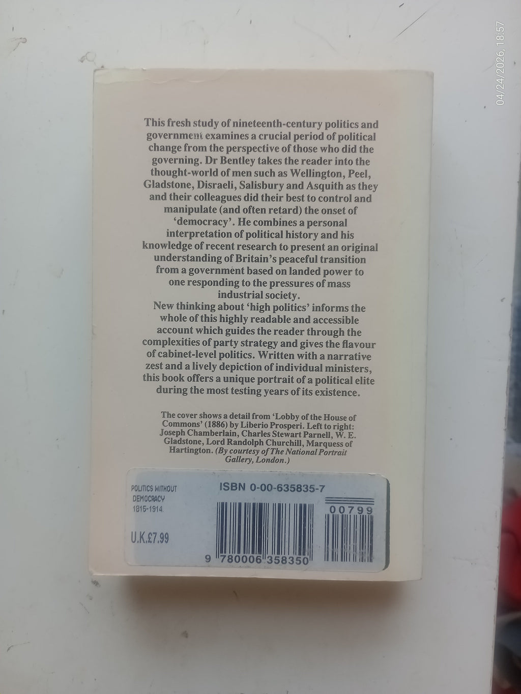 Politics Without Democracy 1815-1914 - Michael Bentley