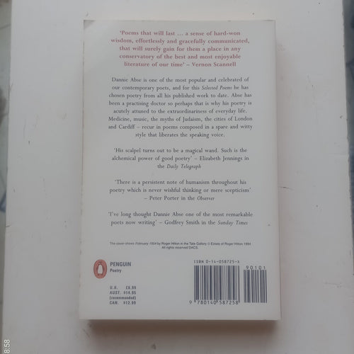 Selected Poems - Dannie Abse Welsh Poetry to English Pb