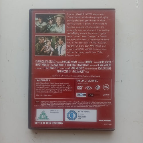 Hatari! (1962) DVD John Wayne U