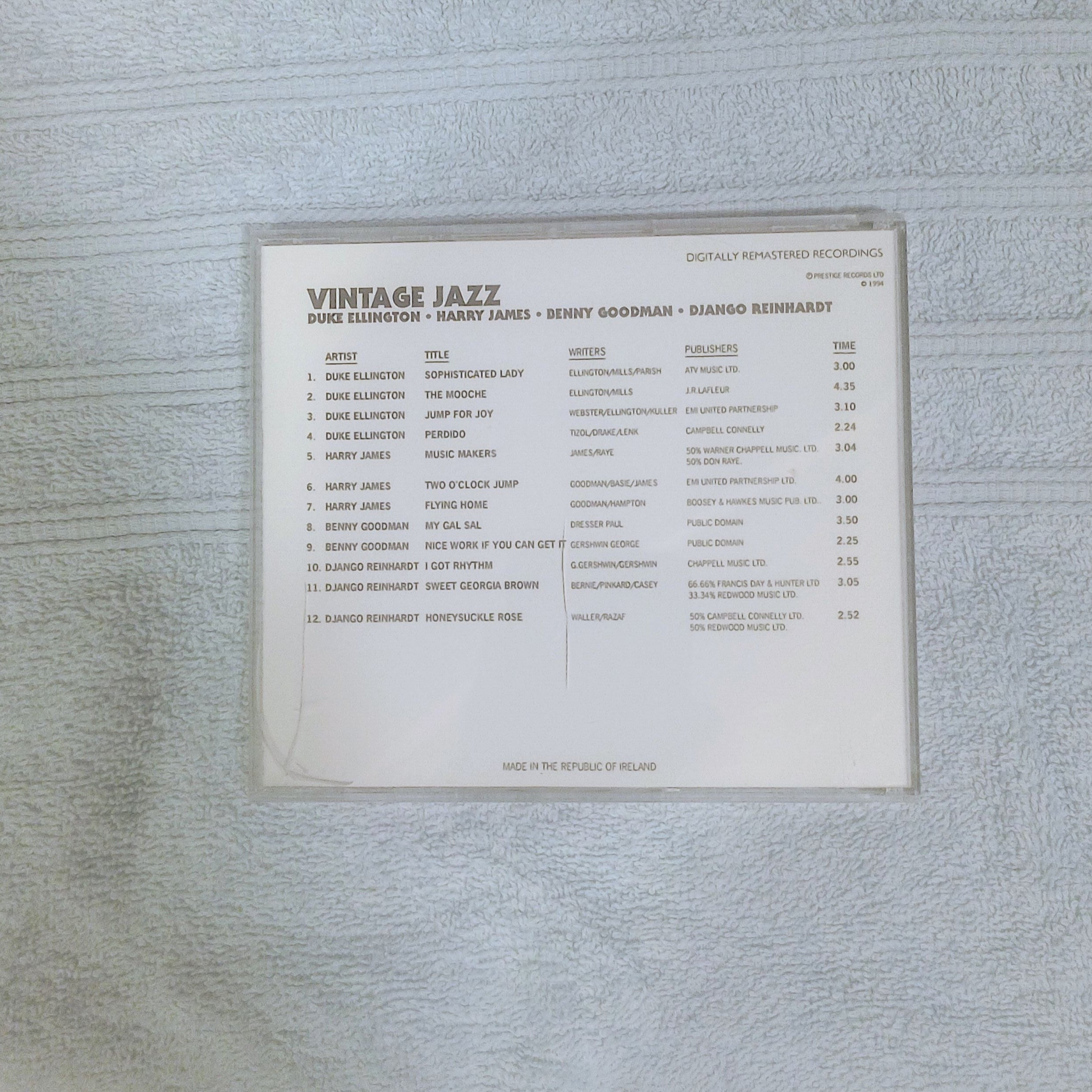 The Sunday Times Music Collection - Vintage Jazz CD