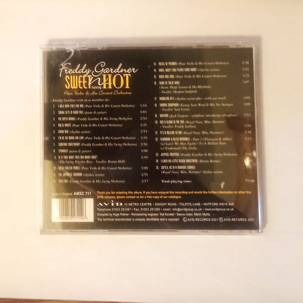 Freddy Gardner - Sweet 'N' Hot CD