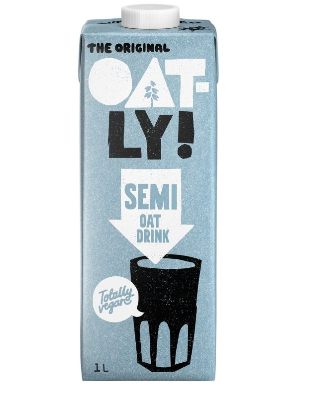 Oatly Oat Drink Semi-Skimmed 6x1 Litre (Sky Blue)