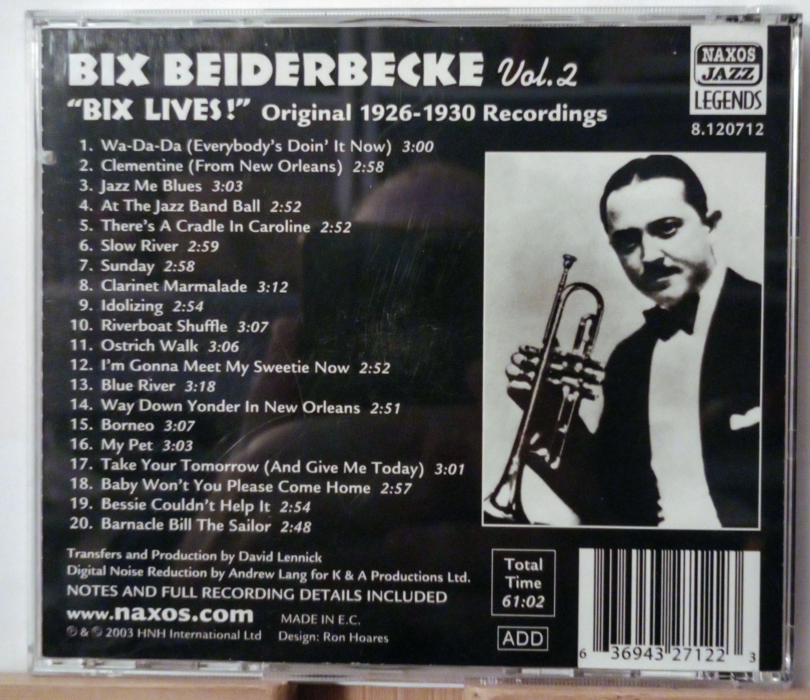 Bix Beiderbecke - Bix Lives! Vol. 2 (2003)