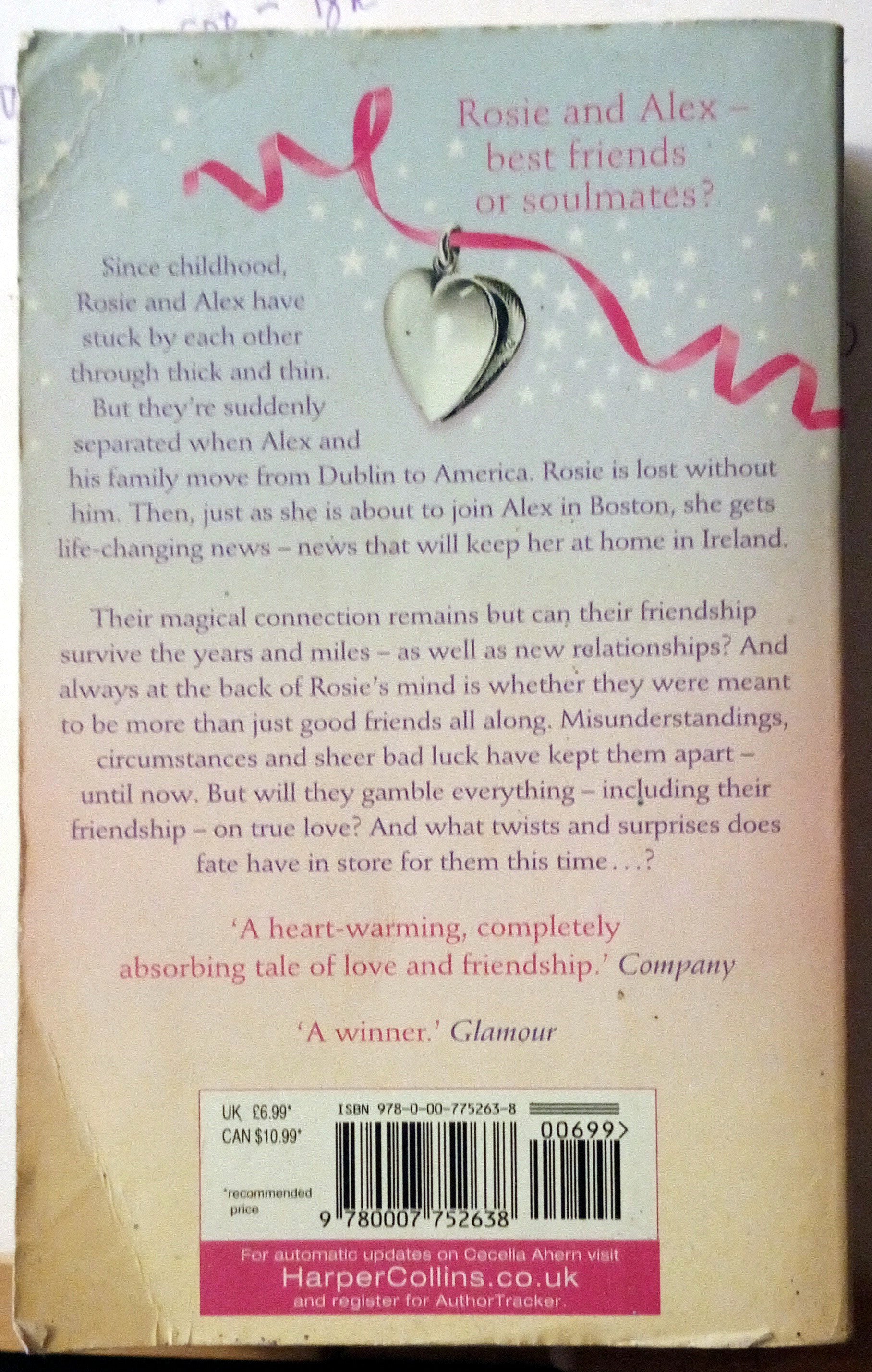 Where Rainbows End by Cecelia Ahern (Love, Rosie)