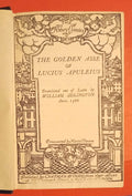 The Golden Asse Of Lucius Apuleius C1925 Antique Book Classical Literature