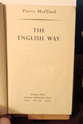 The English Way By Pierre Maillaud C1945 Antique Book Vintage WWII Era