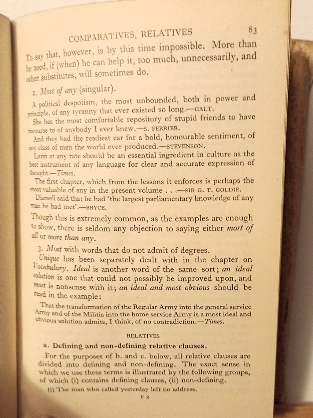 The King's English 3rd ed by HW & FG Fowler c1938