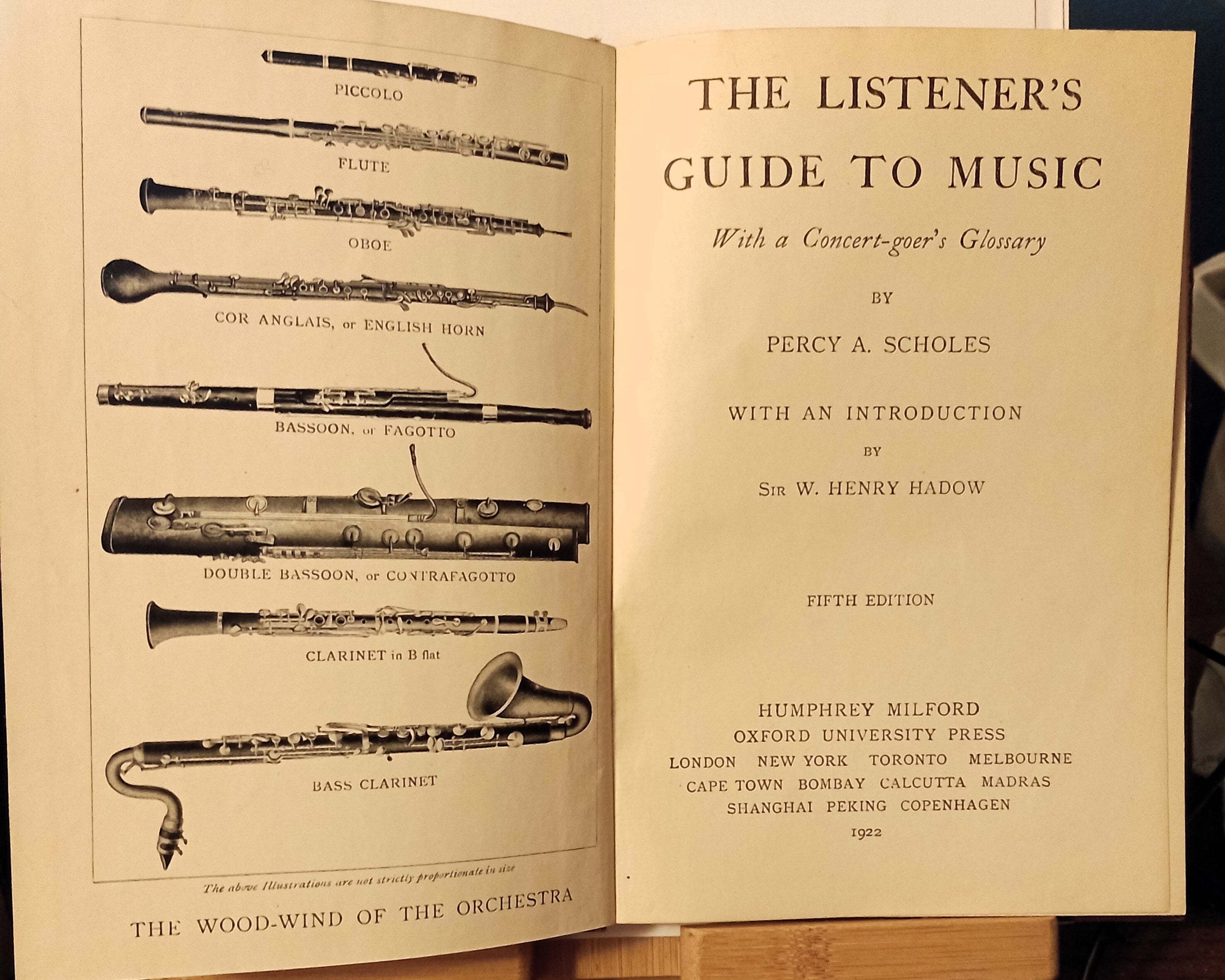 Listener's Guide to Music PA Scholes c1922