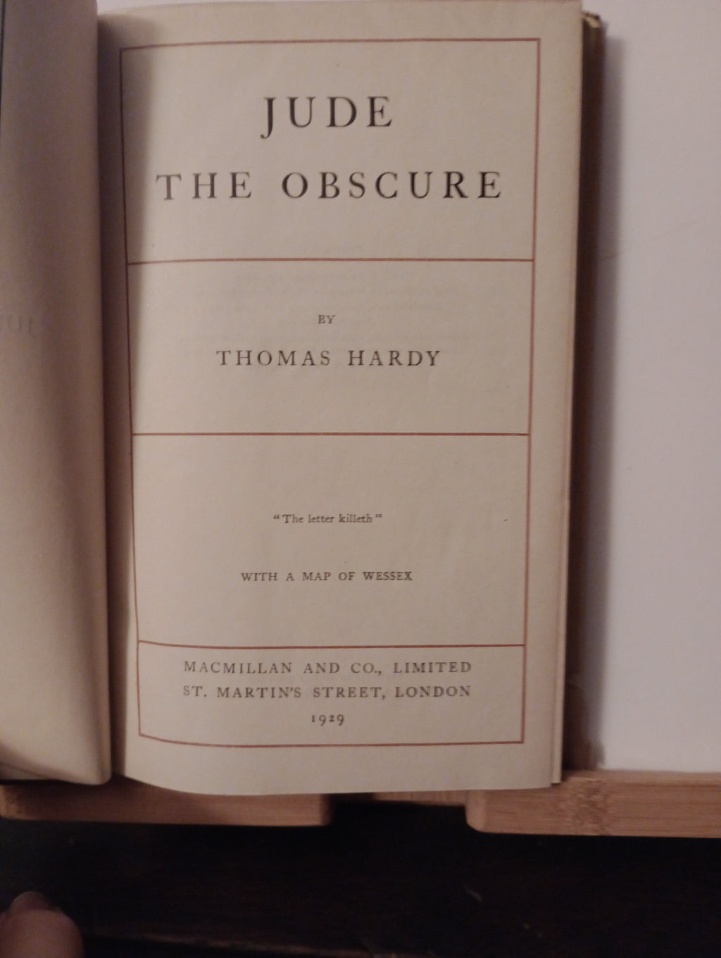 Jude the Obscure by Thomas Hardy c1925
