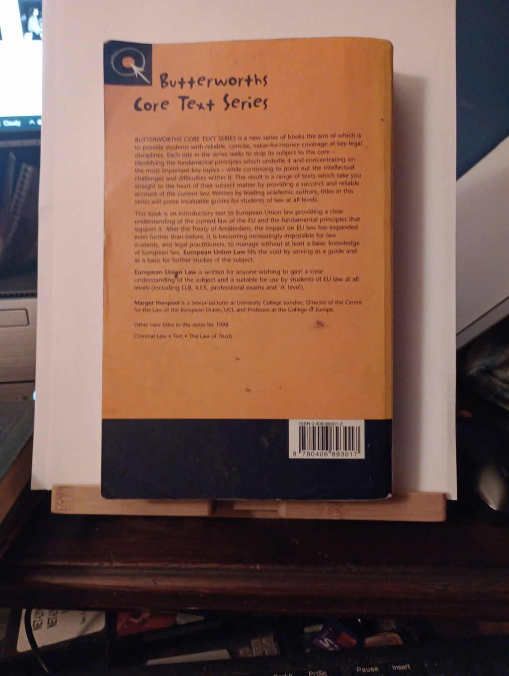 European Union Law (Butterworths Core Texts) ex-libris c1998