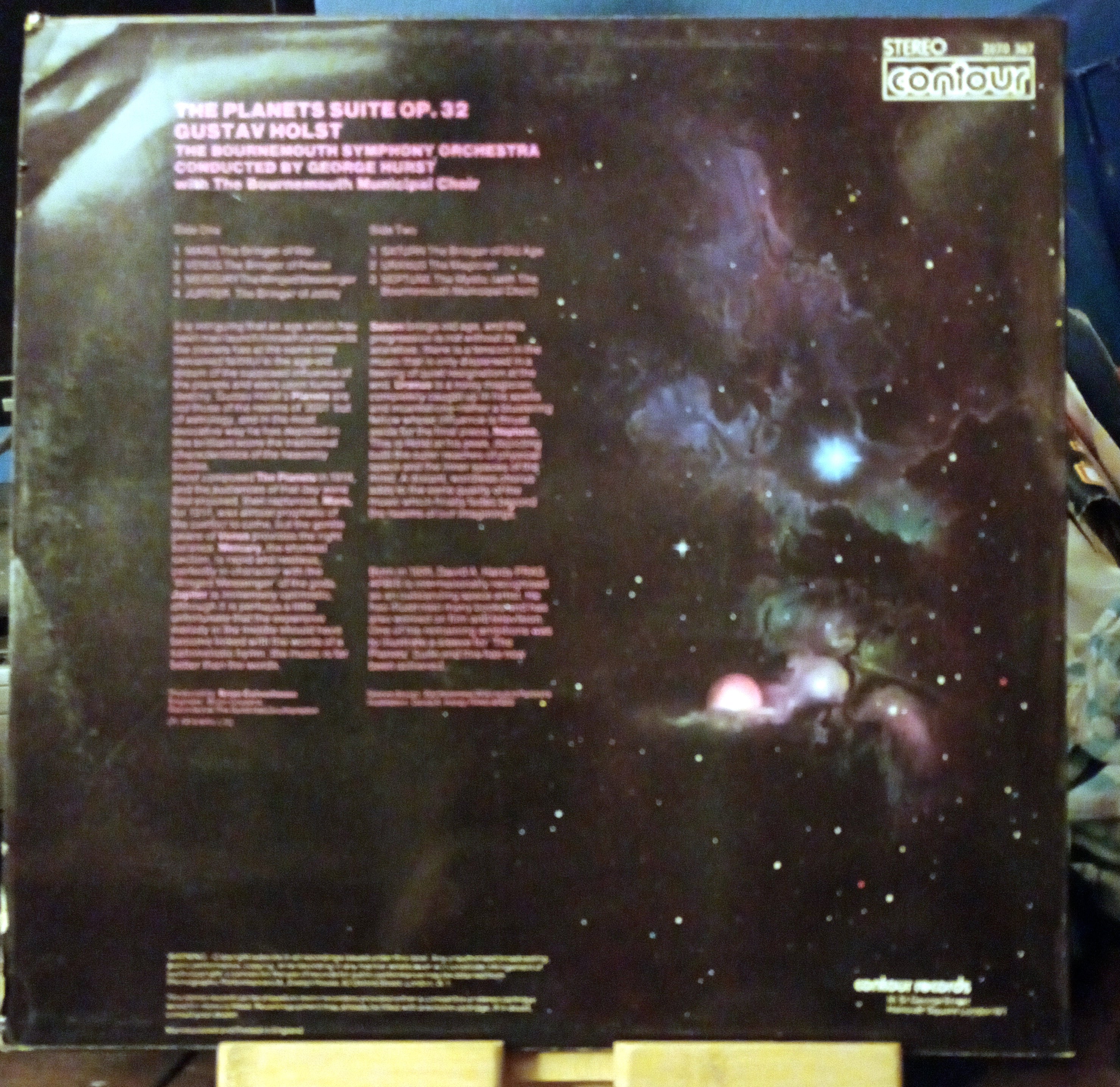 Holst - The Planets Suite, Op. 32 (Vinyl LP, 1974, Contour)