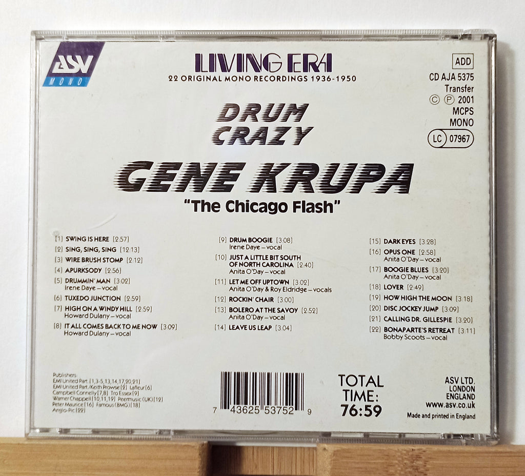 Gene Krupa 'the Chicago Flash' - Drum Crazy