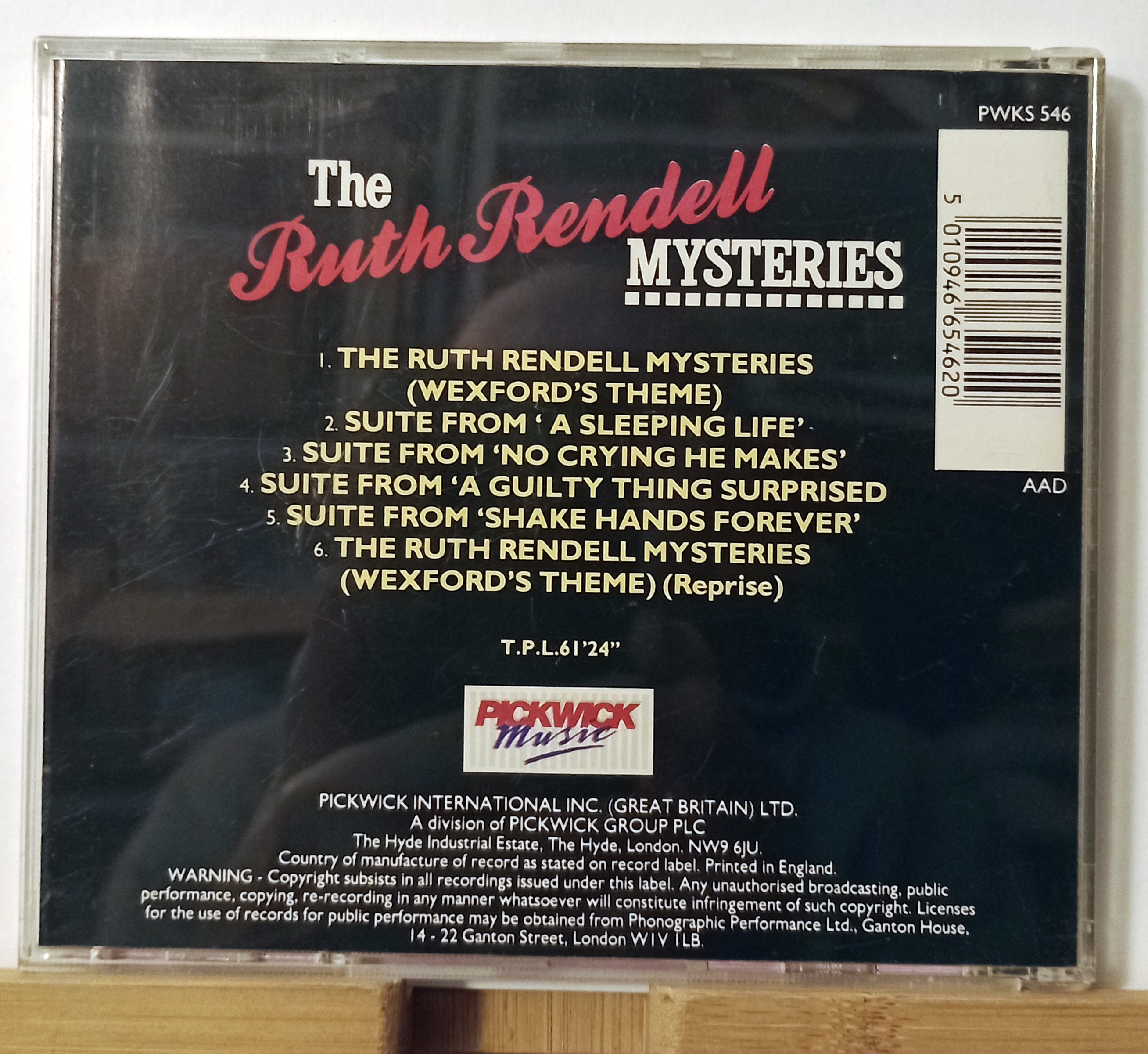 Brian Bennett RUTH RENDELL MYSTERIES TV Soundtrack CD Inspector Wexford