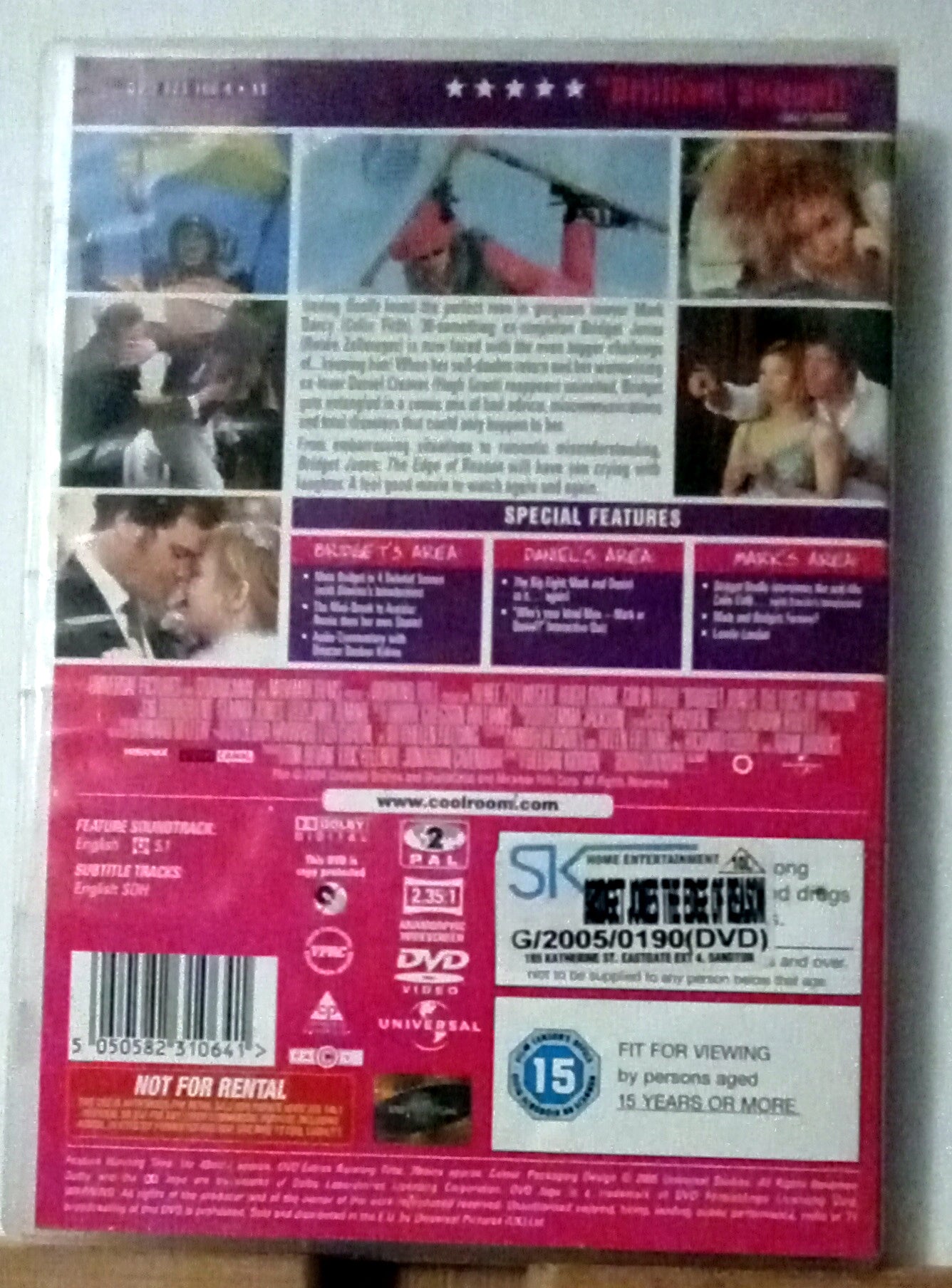 Bridget Jones: The Edge of Reason (2004) DVD, Renée Zellweger [Region 2]
