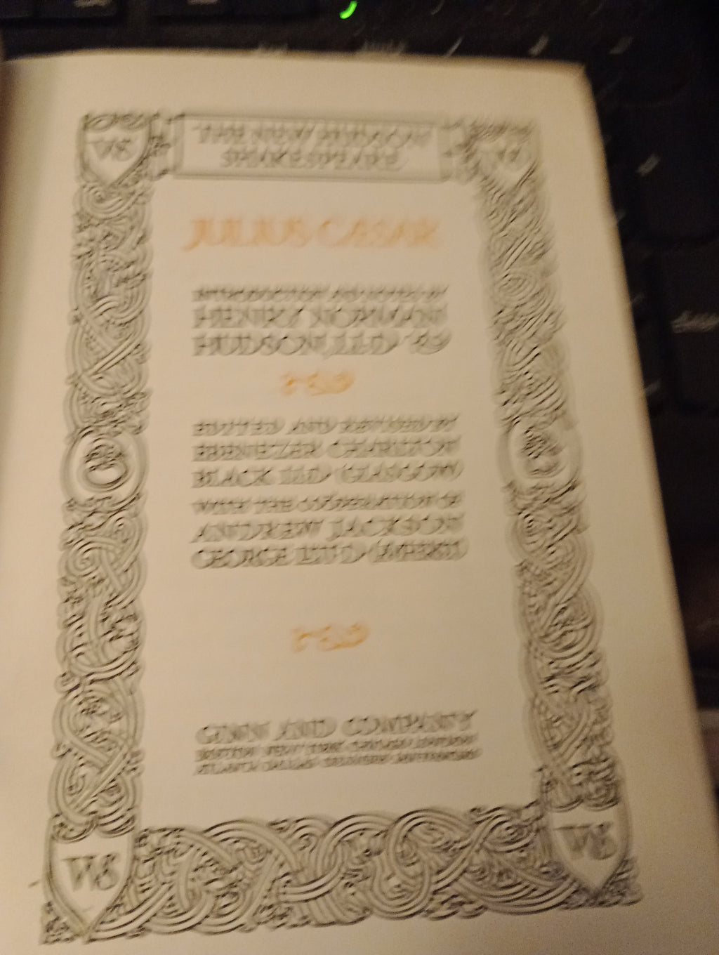 Julius Caesar - New Hudson Shakespeare series c1908