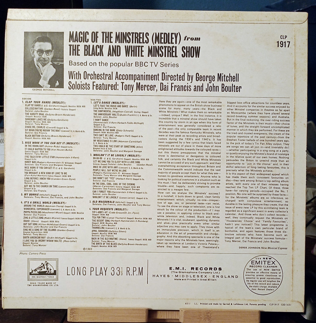 The George Mitchell Minstrels Featuring Tony Mercer, Dai Francis And John Boulter – Magic Of The Minstrels