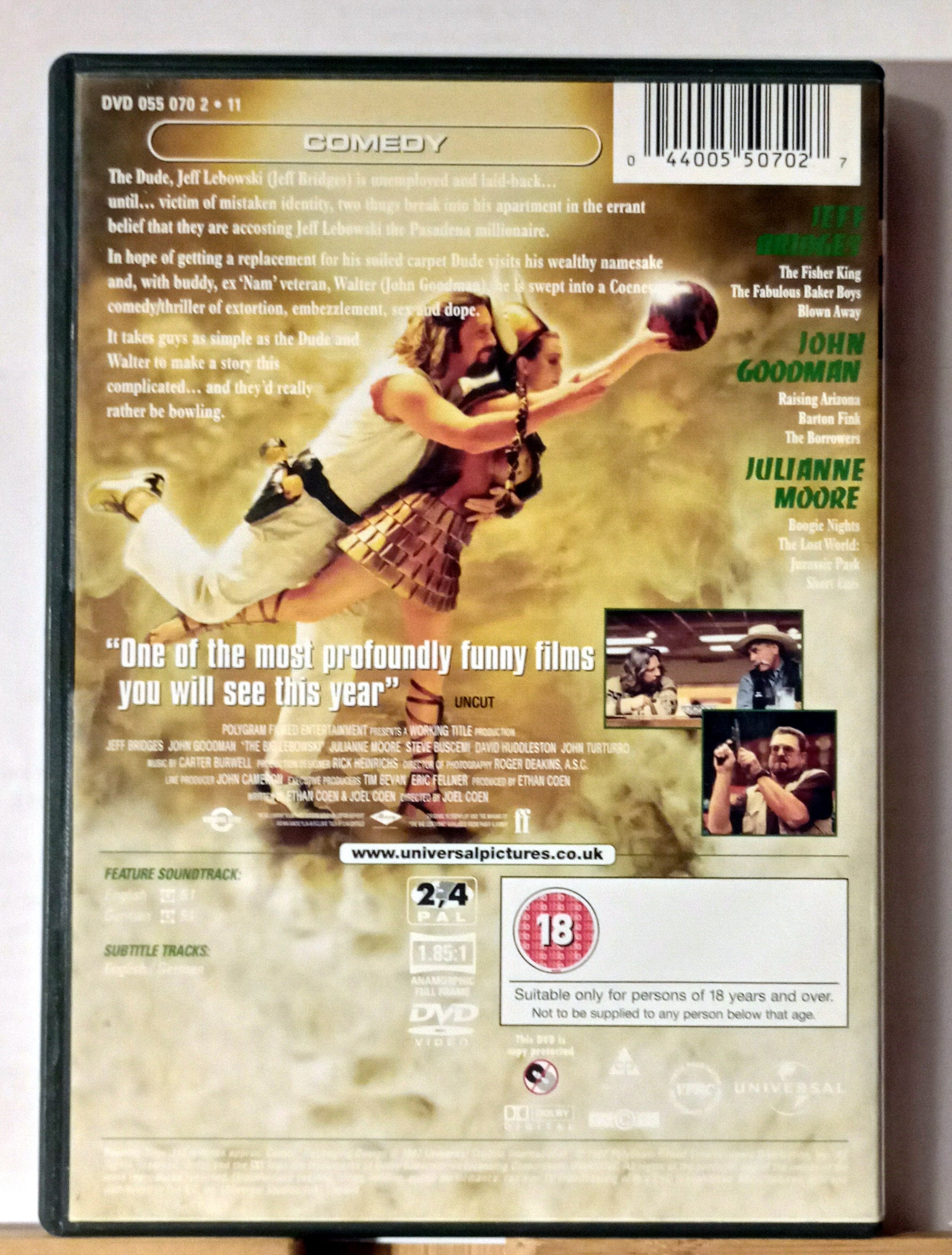 The Big Lebowski DVD Comedy (1999) Jeff Bridges