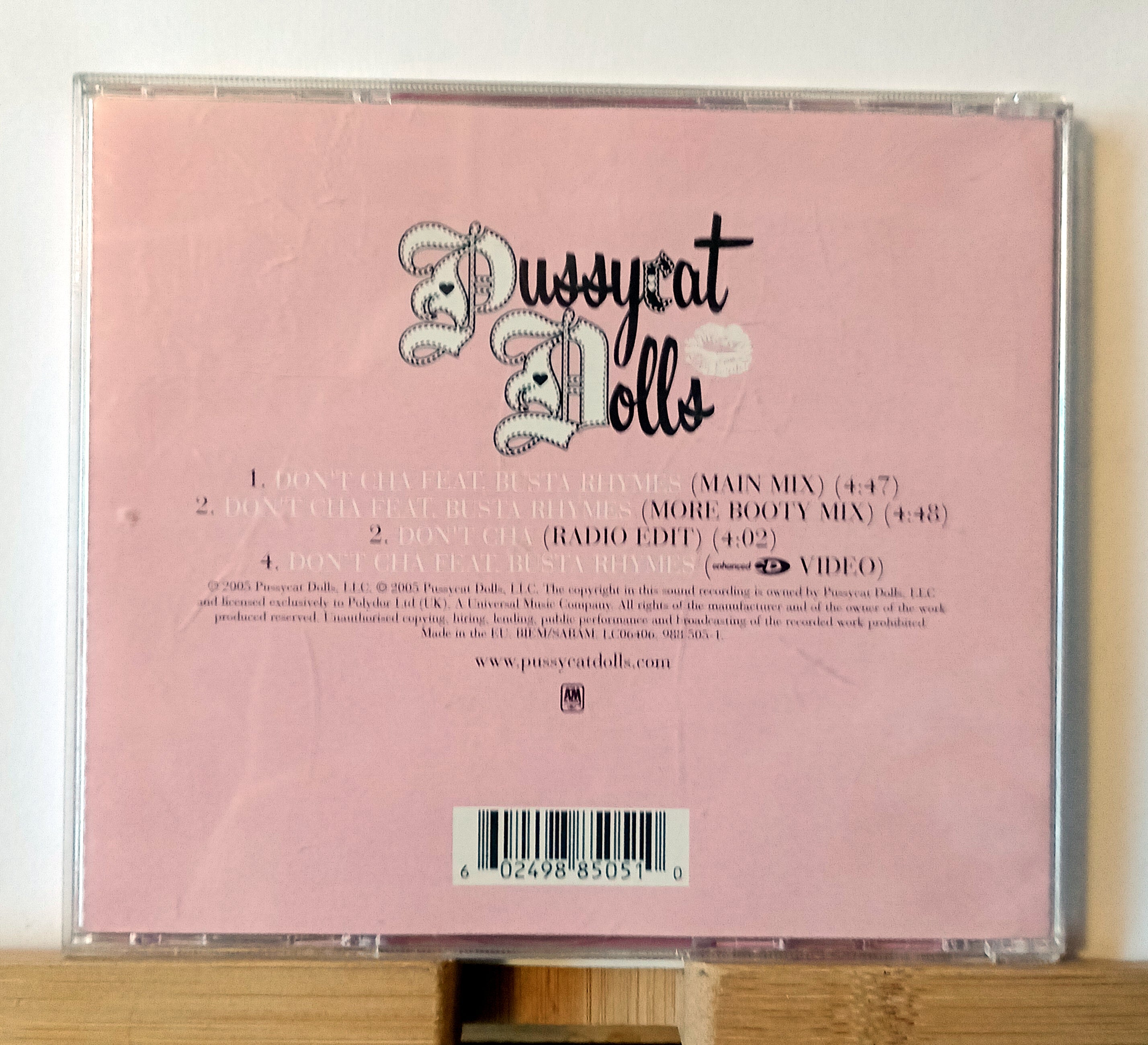 The Pussycat Dolls Featuring Busta Rhymes Don't Cha 4 Trak CD Single