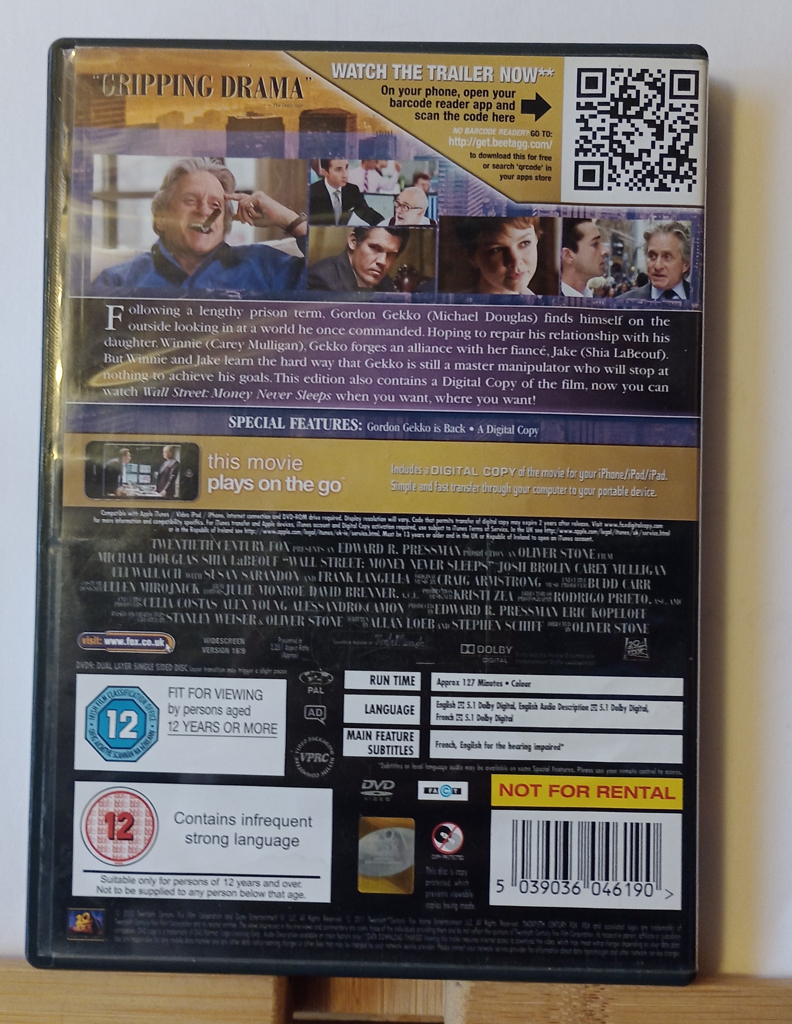 Wall Street: Money Never Sleeps DVD Drama (2011) Michael Douglas