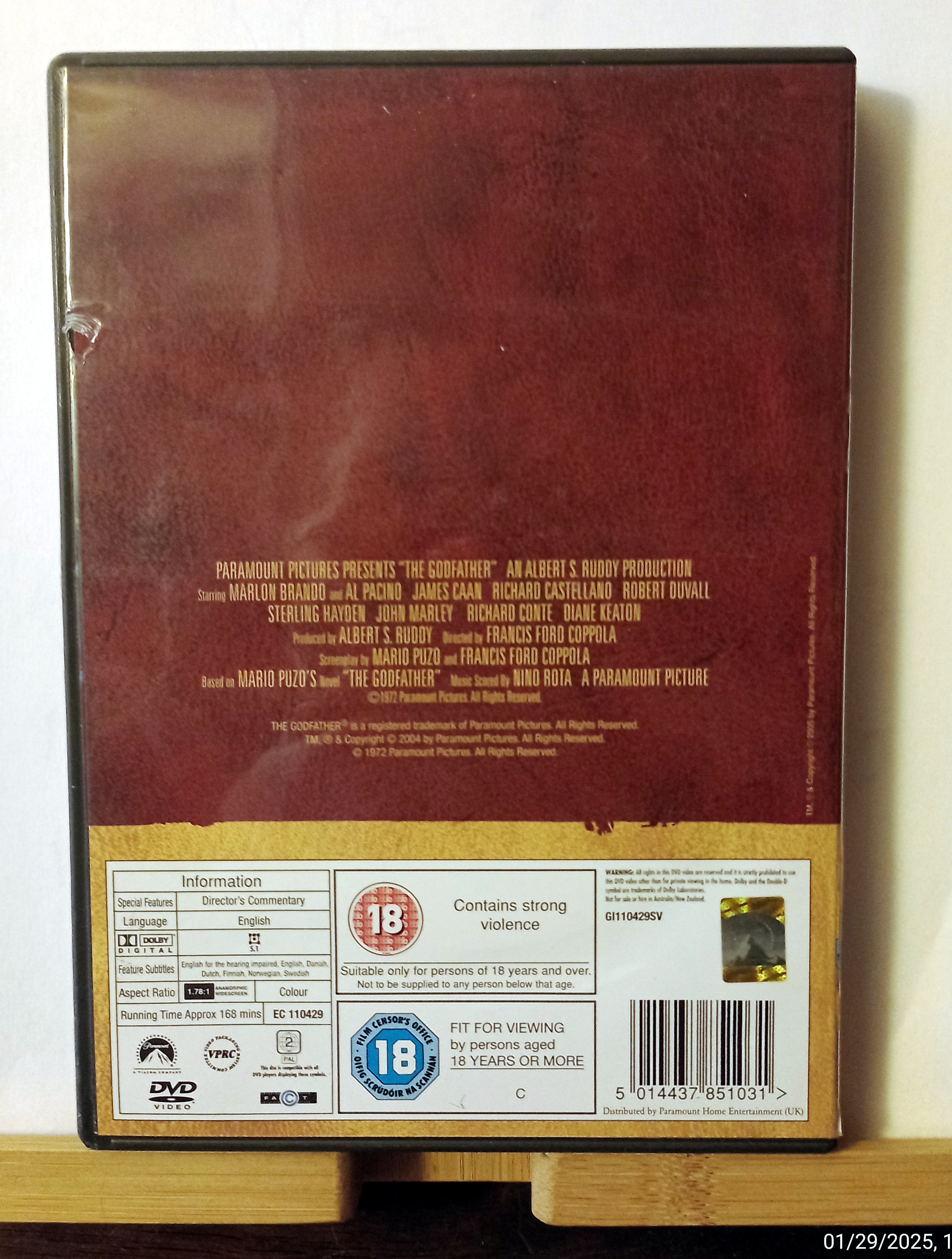 The Godfather DVD Drama (2004) Al Pacino