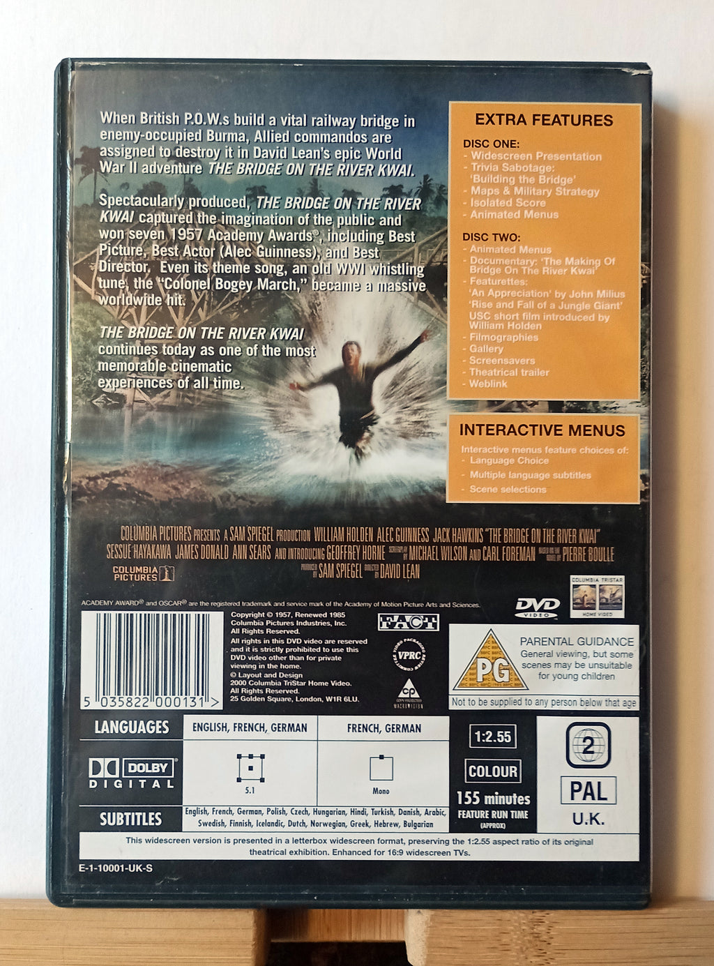The Bridge On the River Kwai DVD (2000) Alec Guinness, Lean (DIR) cert PG 2