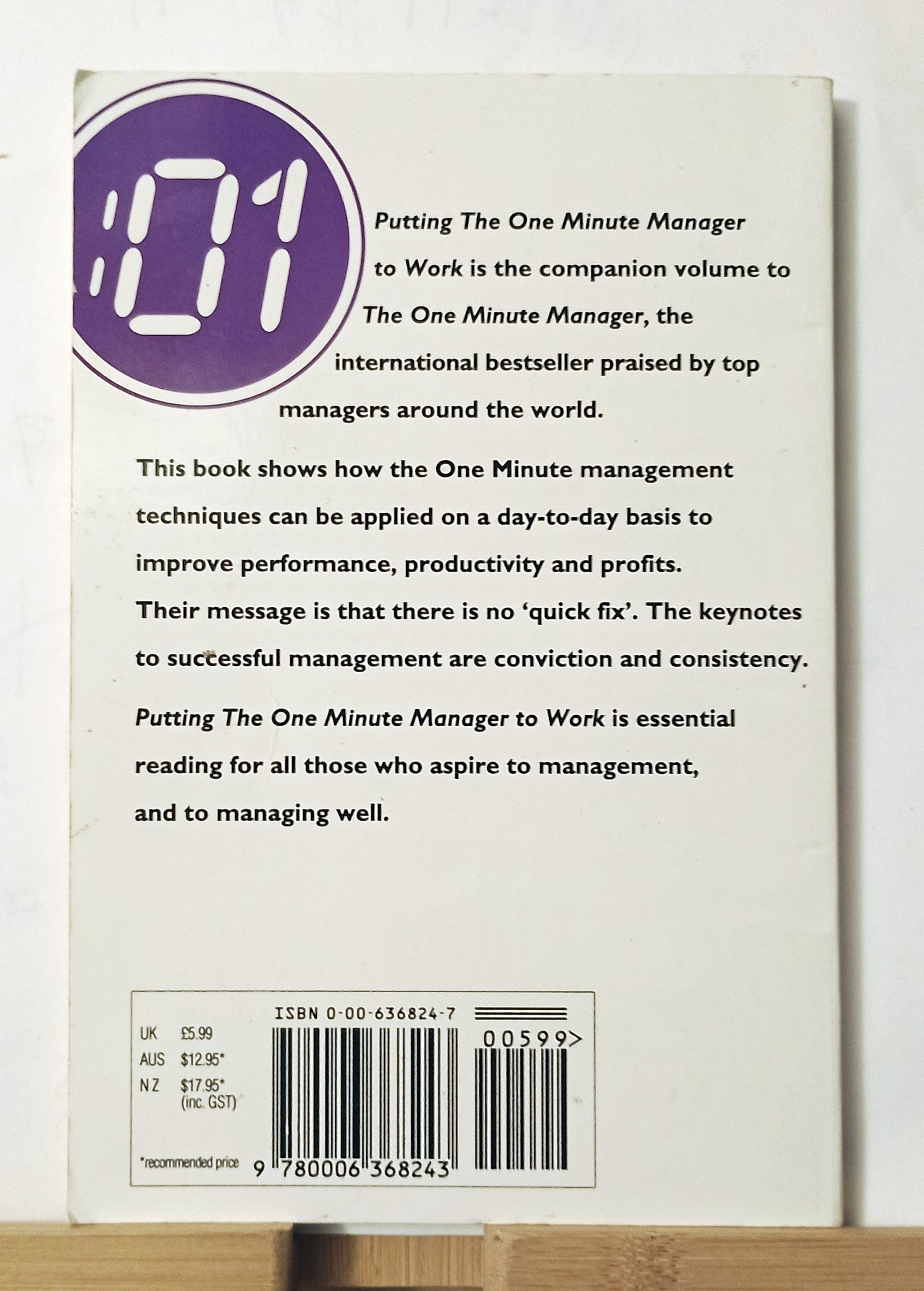 Putting One Minute Manager to Work (The One Minute Manager)-Kenneth Blanchard