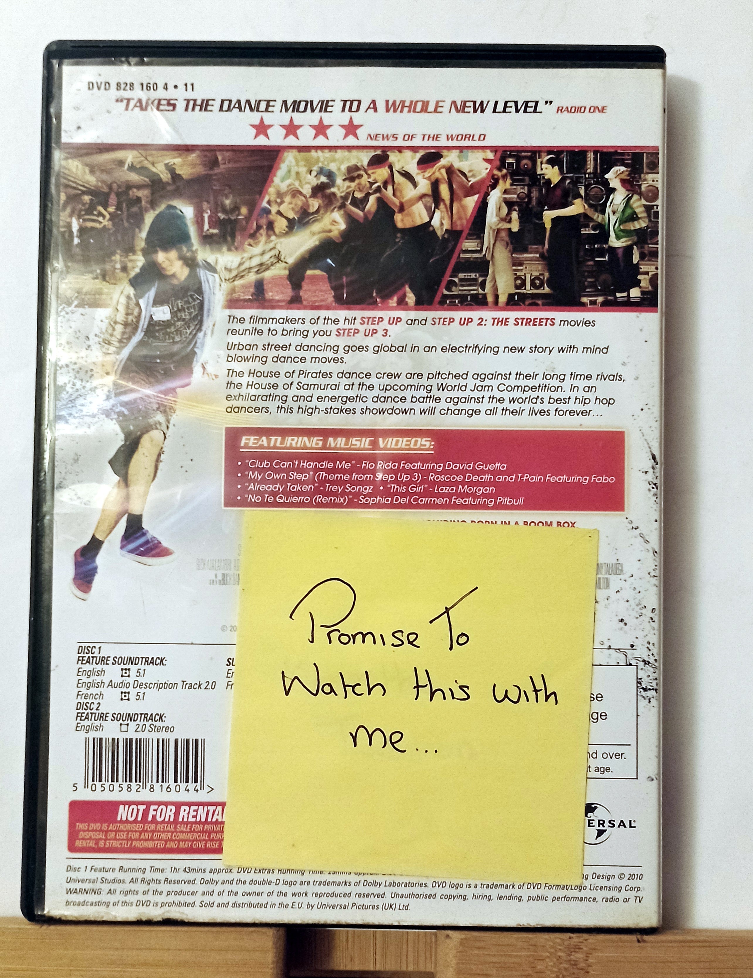 Step Up 3 DVD Drama (2010) Rick Malambri