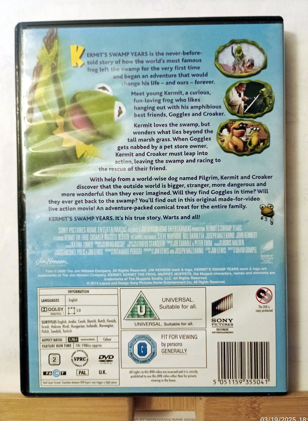 Kermit's Swamp Years DVD Children (2014) Kermit the Frog