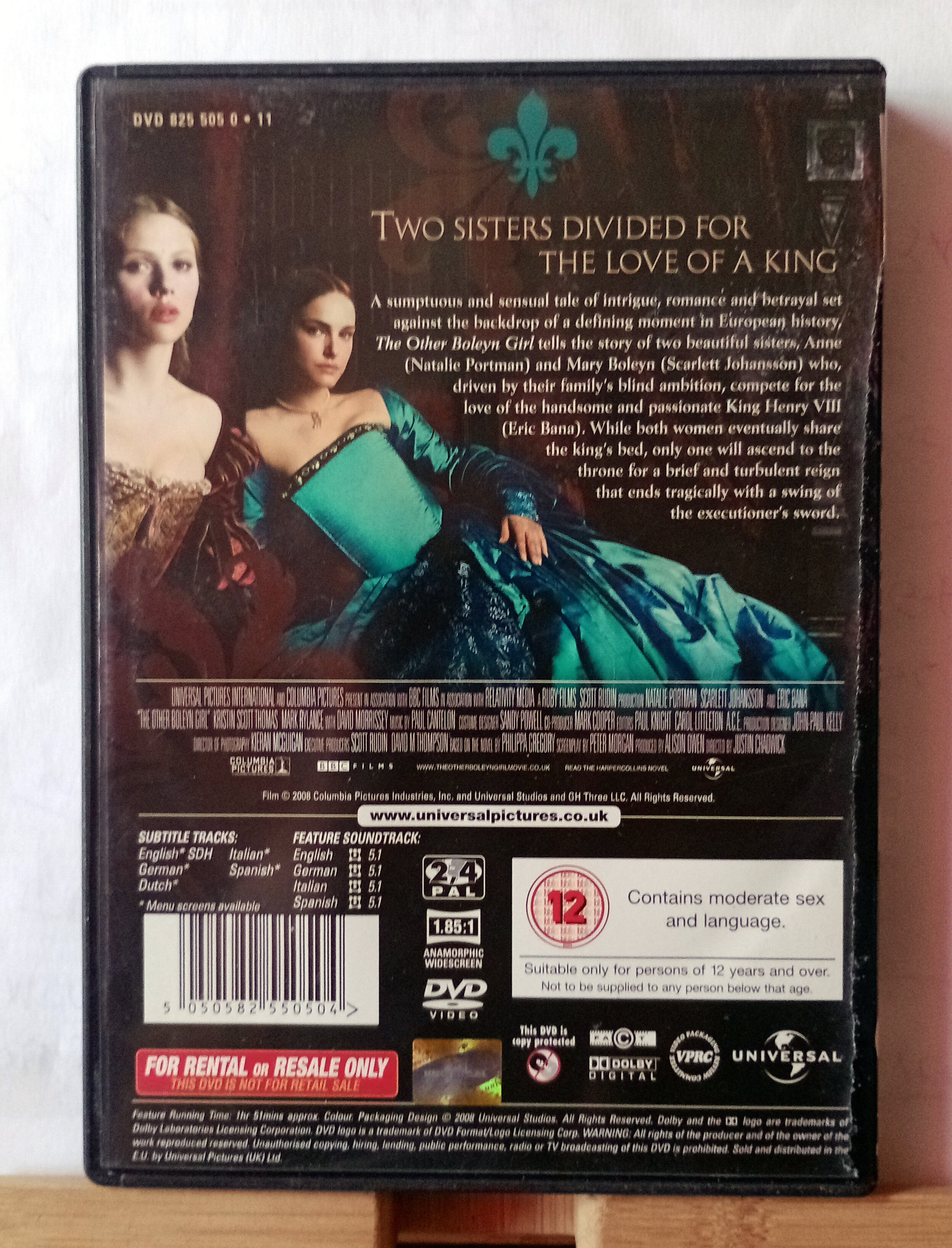 The Other Boleyn Girl DVD (2008) - Scarlett Johansson & Natalie Portman