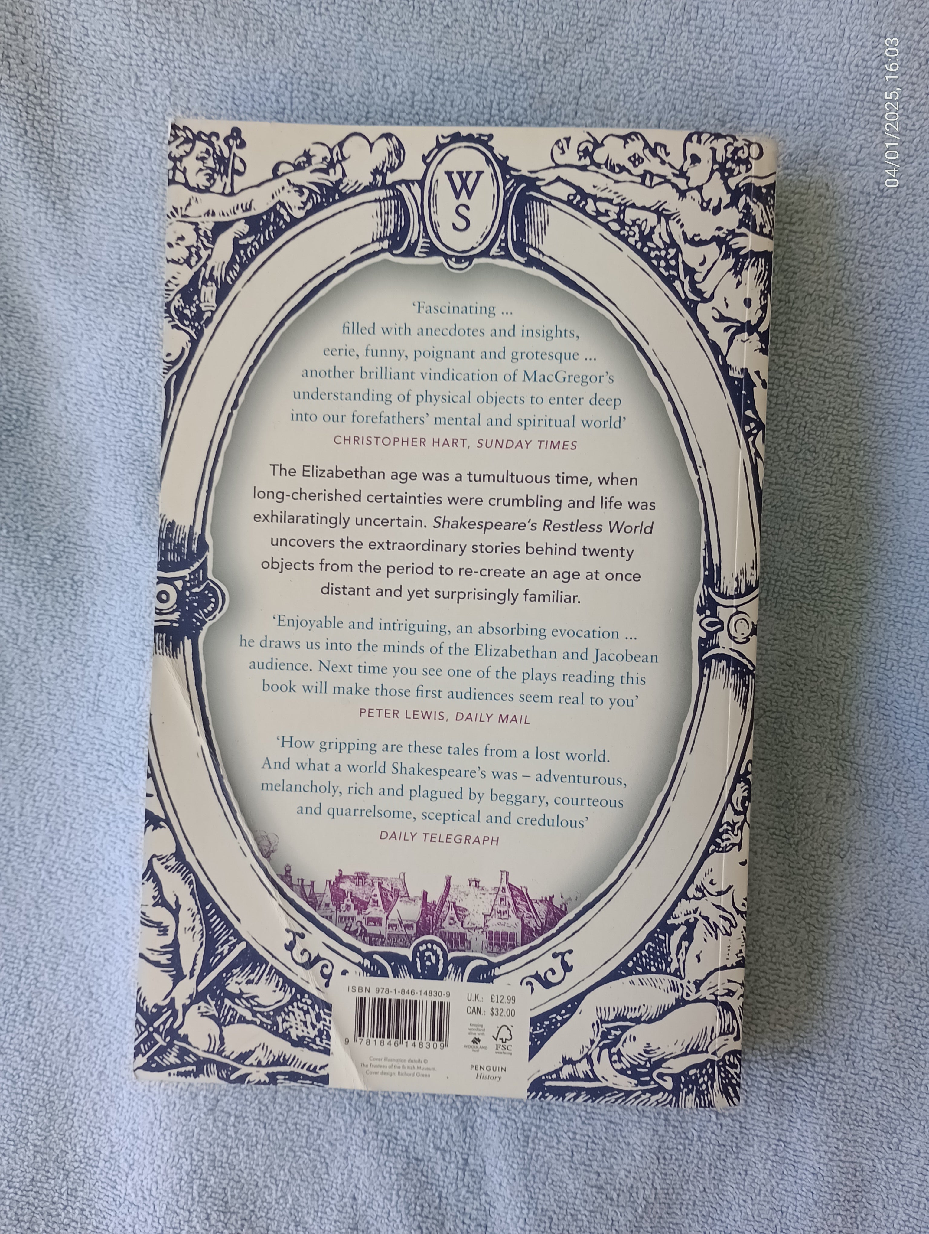 Shakespeare's Restless World by Neil MacGregor - Paperback, 2013
