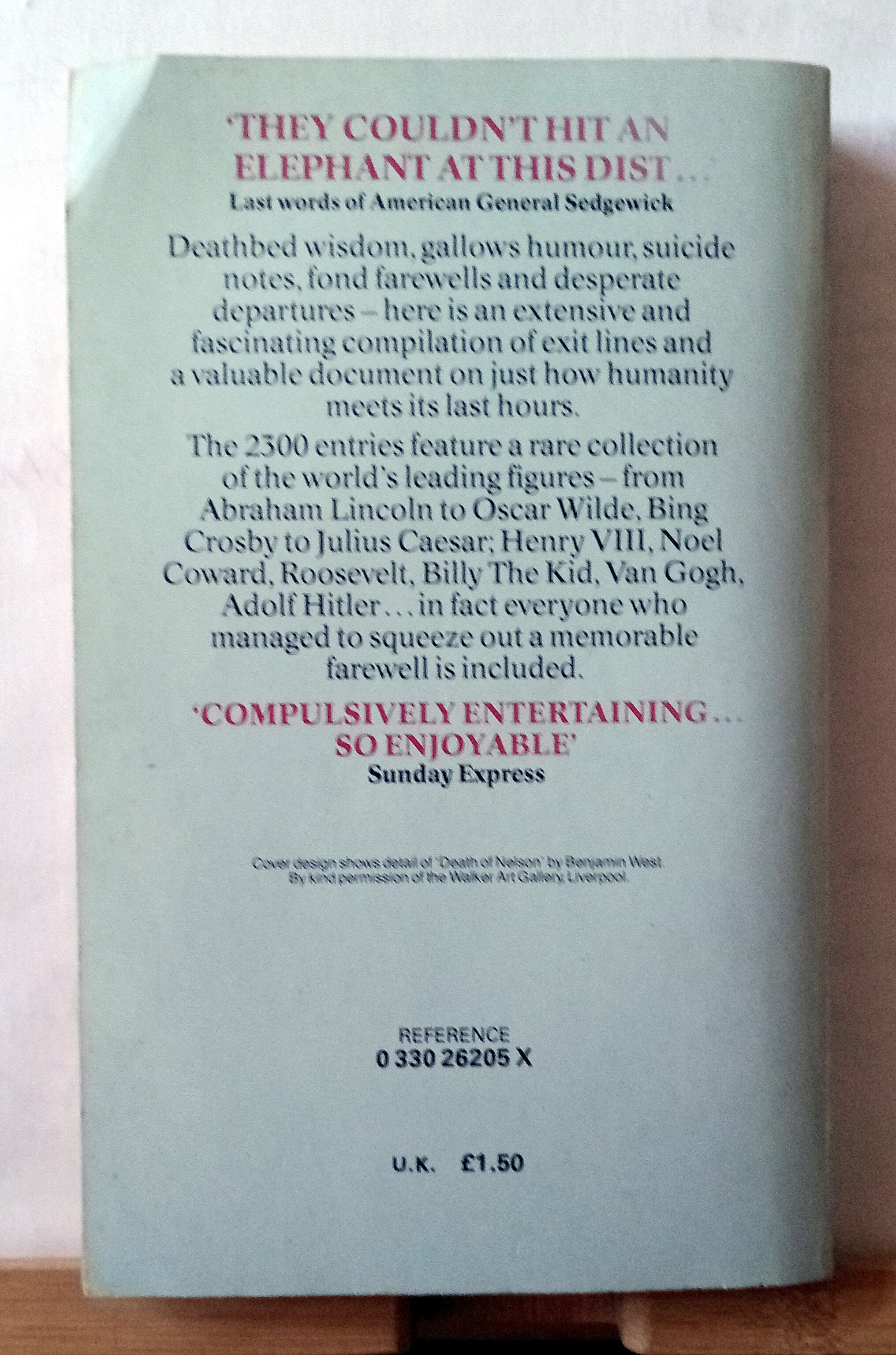 Famous Last Words by Green, Jonathon Paperback