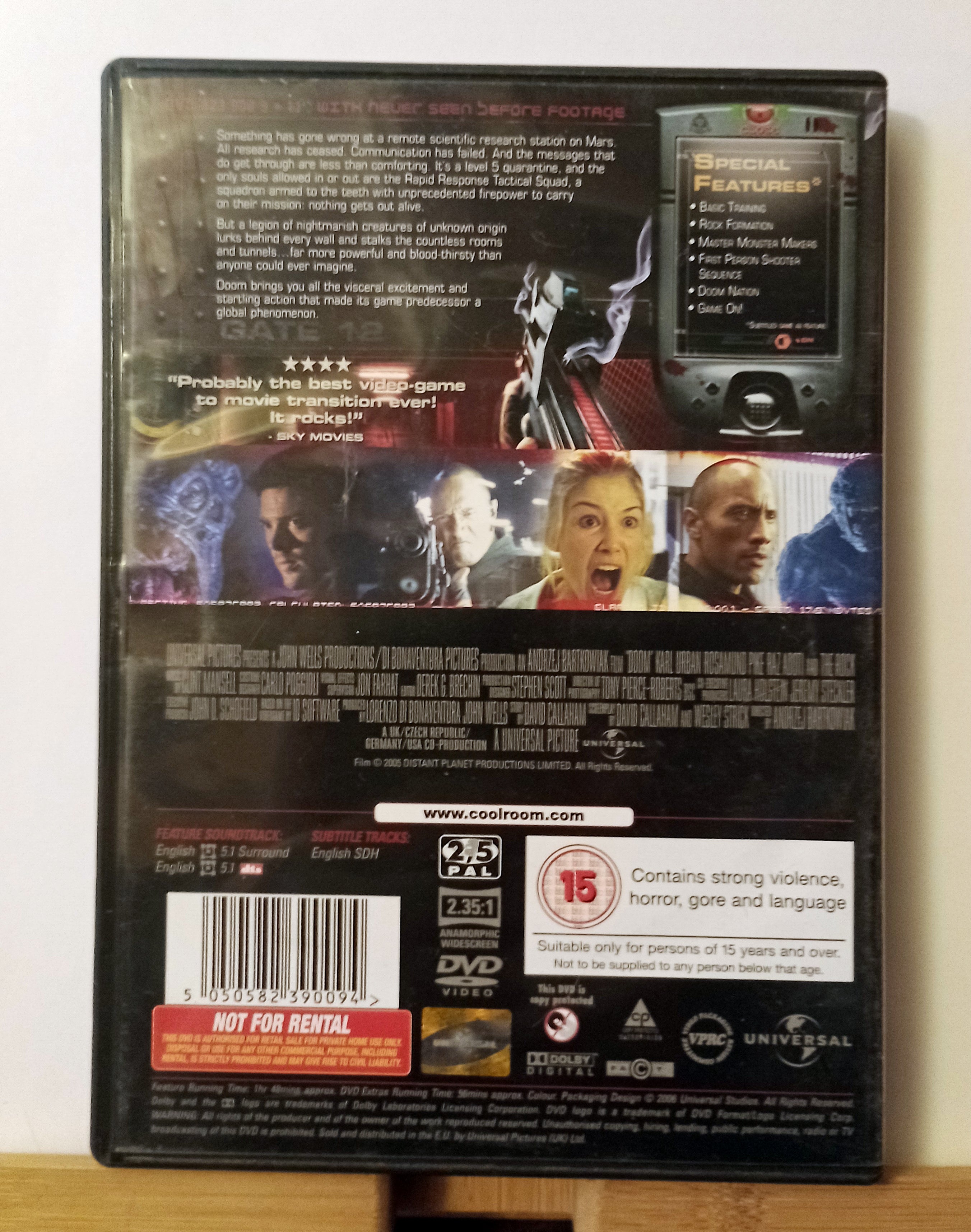 Doom DVD Sci-Fi & Fantasy (2011) Karl Urban