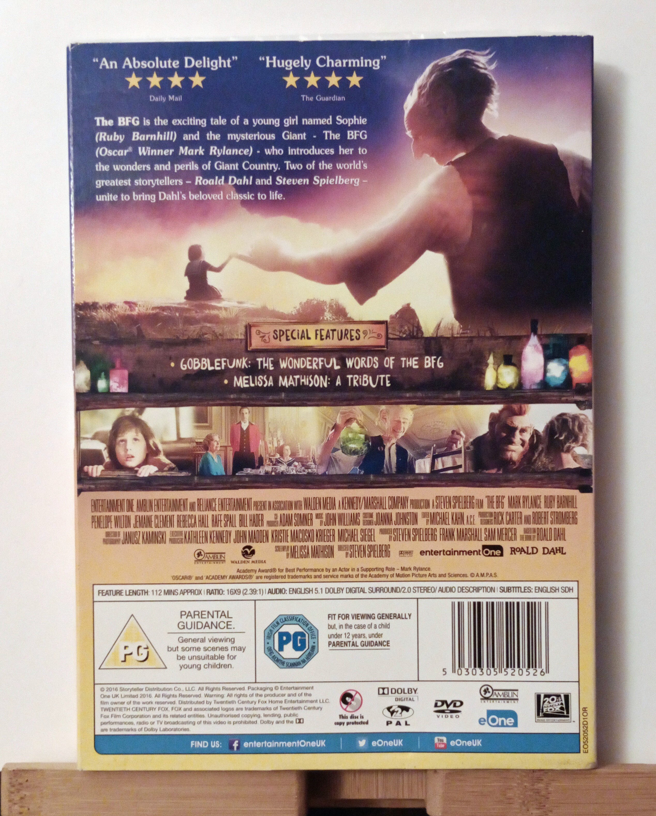 The BFG DVD Children's & Family (2016) Mark Rylance