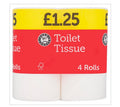 Euro Shopper Toilet 2 Ply Paper Tissue 12 X4 Rolls PM2.45