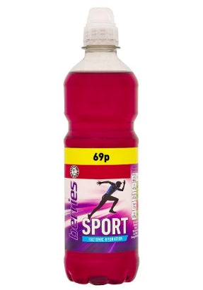 Euro Shopper Sport Isotonic Hydration Berries 12x 500ml [PM 69p]