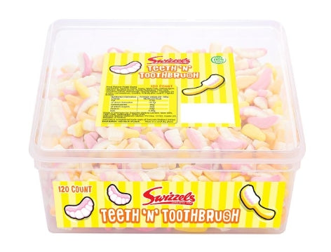 Swizzels Teeth 'n' Toothbrush 120ct Sweet Tub