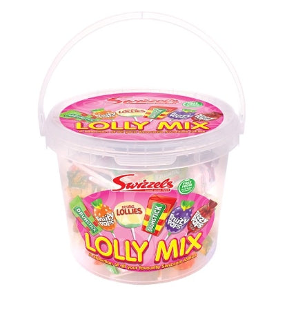 Swizzels Lolly Mix 1.06kg Tub - Vegan Family Favourite Lollies
