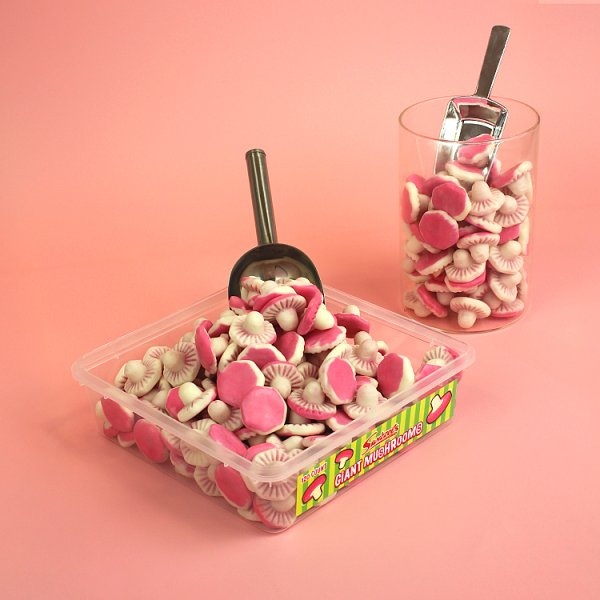Swizzels Giant Mushrooms 120ct - Fruity Foam Gums Sweet Tub