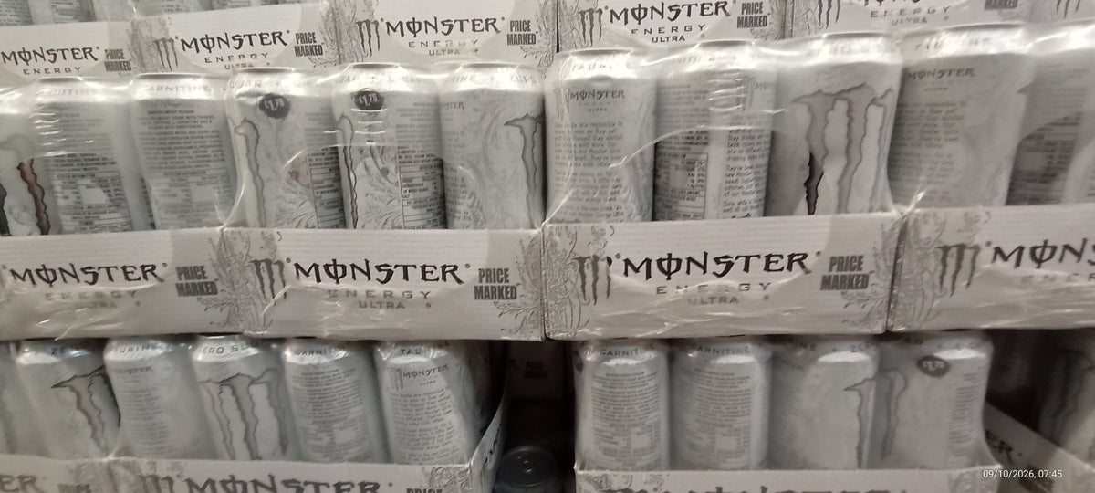 Monster Energy Ultra Zero Sugar 12x500ml PM £1.75 White