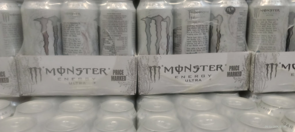 Monster Energy Ultra Zero Sugar 12x500ml PM £1.75 White