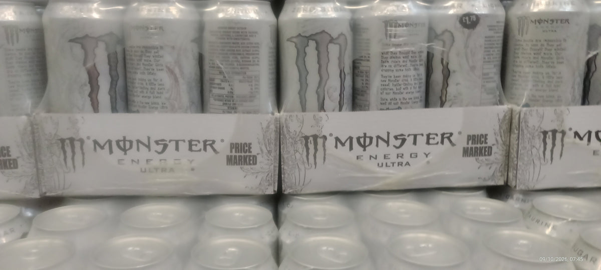 Monster Energy Ultra Zero Sugar 12x500ml PM £1.75 White
