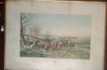 Pair of Antique 1834/1836 Hunting Prints - Wrapped Framed Set (Hodges/Alken/Reeve)